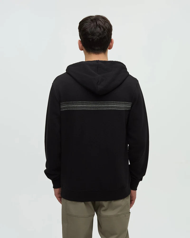 Haiti Striped Palm Zip Hoodie